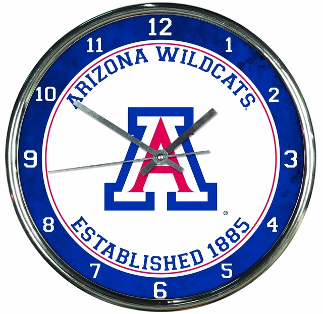 Main image of NCAA Arizona Wildcats Chrome Clock