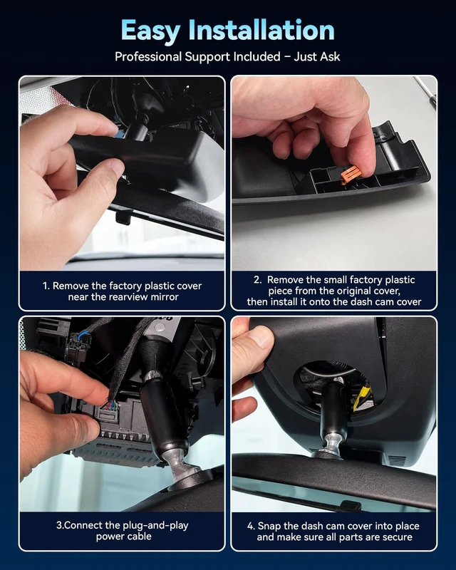 Alt view image 3 of 5 - OVAMAN OEM-Fit Dash Cam for Toyota Corolla 2020-2022