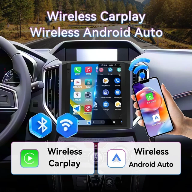Alt view image 2 of 5 - ULhome 9.7" Touch Screen Car Radio Compatible with Subaru XV/Crosstrek 20182021,4G+64G,Android System Car Stereo with Wireless Carplay&Android Auto,FM/GPS/SWC/Mirror Link/Backup Camera