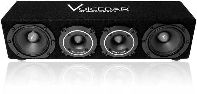 Main image of MENACE AUDIO VOICEBOX - VOICEBAR High Output Slim Profile Midrange Enclosure Silver Bullets