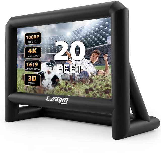 Main image of CZGBRO Inflatable Movie Screen 20FT Inflatable Projector Screen for Outside