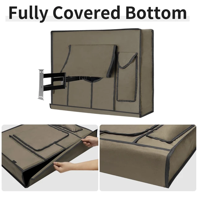 Alt view image 3 of 5 - Easy-Going Waterproof Outdoor TV Cover 50-52 inch, Camel