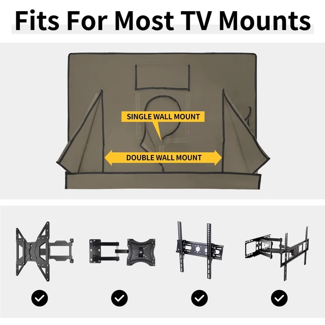 Alt view image 5 of 5 - Easy-Going Waterproof Outdoor TV Cover 50-52 inch, Camel