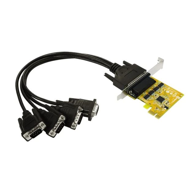 Alt view image 2 of 2 - 4-Port RS-232 Serial PCI-E (w/Both Regular & LP Brackets) (SER6456A+L)