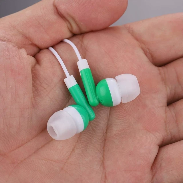 Alt view image 5 of 5 - CN-Outlet Wholesale Bulk Earbuds Headphones Individually Bagged 100 Pack for iPhone, Android, MP3 Player -Green