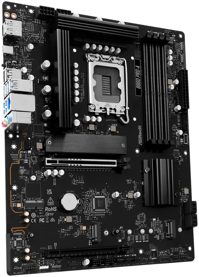 Alt view image 5 of 5 - ASRock B860 Pro A Intel Core Ultra DDR5 8666 MHz 256GB M.2 LGA1851 ATX Motherboard BIOS Flashback SATA3 6.0 Gb/s PCIe 5.0