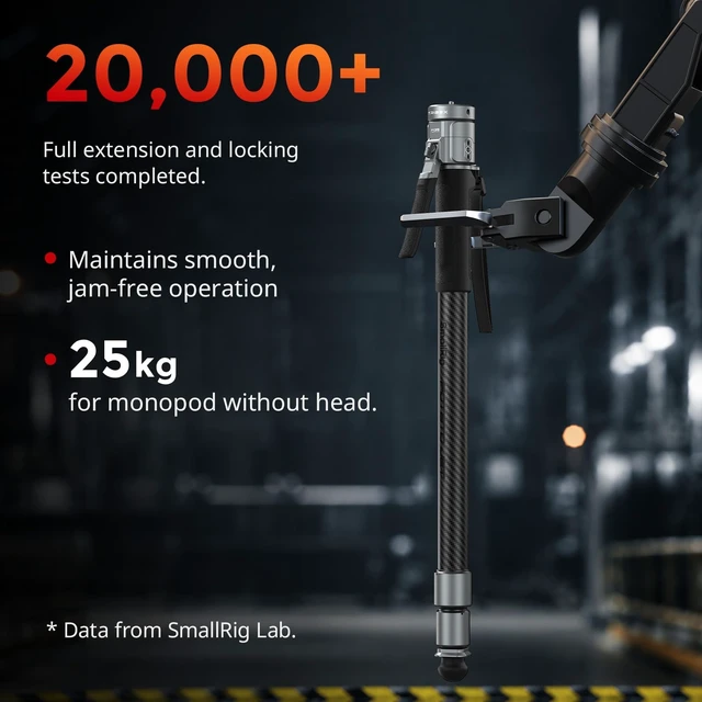 Alt view image 4 of 5 - SmallRig x Potato Jet TRIBEX PRO XClutch Carbon Fiber Monopod Leg