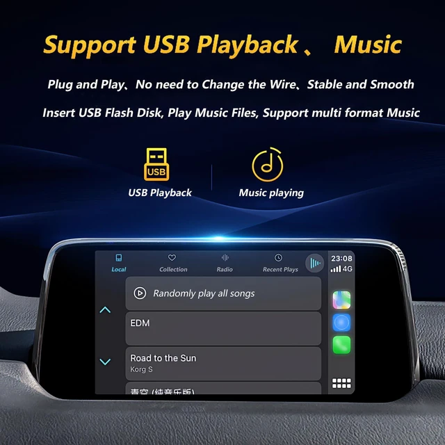 Alt view image 4 of 5 - Mazda CarPlay and Android Auto Retrofit Kit, TK78-66-9U0C USB Hub Adapter for MZD Connect System, Compatible with Mazda3 2014-2018, CX-5 2015-2020, Mazda 2/6, CX-3/CX-8 2016-2019, CX-9/MX-5 2016-2020