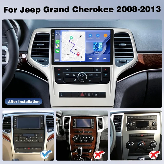 Alt view image 2 of 5 - Upgrcaru 4+64G Car Radio for Jeep Grand Cherokee 2008-2013