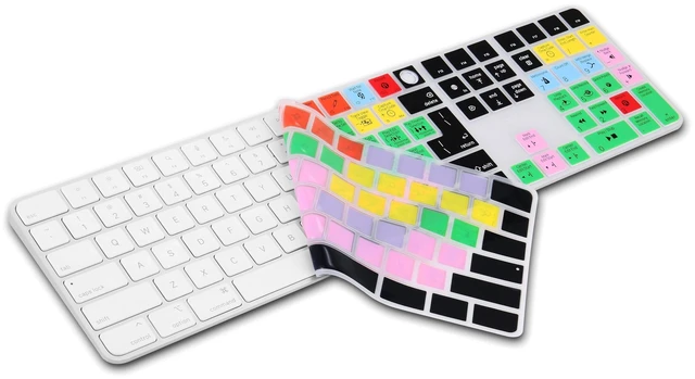 Alt view image 2 of 5 - XSKN Avid Pro Tools Shortcut Keyboard Cover for Mac Studio Magic Keyboard with Touch ID and Numeric Keypad A2520