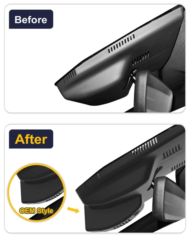 Alt view image 3 of 5 - Fitcamx Front 4K+Rear 1080P Dash Cam Adapts for Kia K5 2025-2026 (Part No#L2500), Integrated OEM Look, 2 Way HD Video, Built-in WiFi & APP, Loop Recording, Gravity Sensor, Easy to Use, 128GB Card