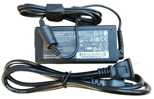Alt view image 2 of 3 - XTQ 65W 19v 3.42a tip Size 3.0mm * 1.0mm Charger PA-1650-43 EAY65905701 ADS-65AI-19-3 19065E Compatible with lg Gram UltraPC 16U70R 16U70Q-K.AAS7U1 16U70Q 14U70Q 14U70Q-N.APC7U1 Series + Power Cable