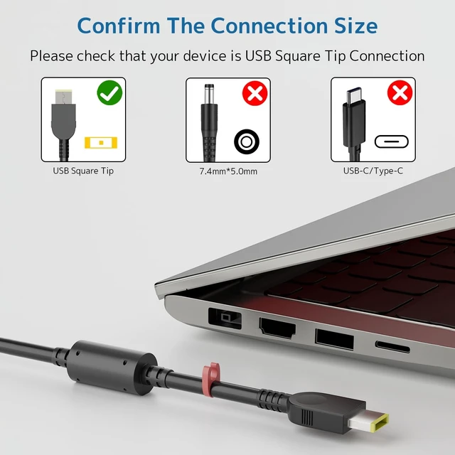 Alt view image 2 of 5 - 230W AC Adapter Compatible with Lenovo Legion 5 7 Pro Gaming Laptop Charger