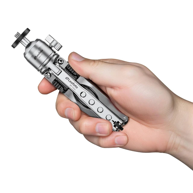 Alt view image 4 of 4 - LEOFOTO Aluminum Mini Tripod & Portable Ball Head MT-03mini+MBH-20 Silver