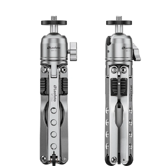 Alt view image 3 of 4 - LEOFOTO Aluminum Mini Tripod & Portable Ball Head MT-03mini+MBH-20 Silver