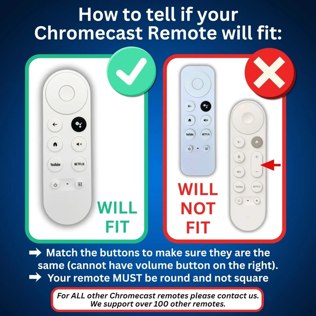 Alt view image 3 of 5 - The Remote Daddy - Stops Dog Chewing ^^ Kid-Proof ^^ Locks Battery Compartment ^^ Shock-Absorbing Remote Cover ^^ Prevents Remote Loss ^^ Protective Case for Google Remote (Blue)