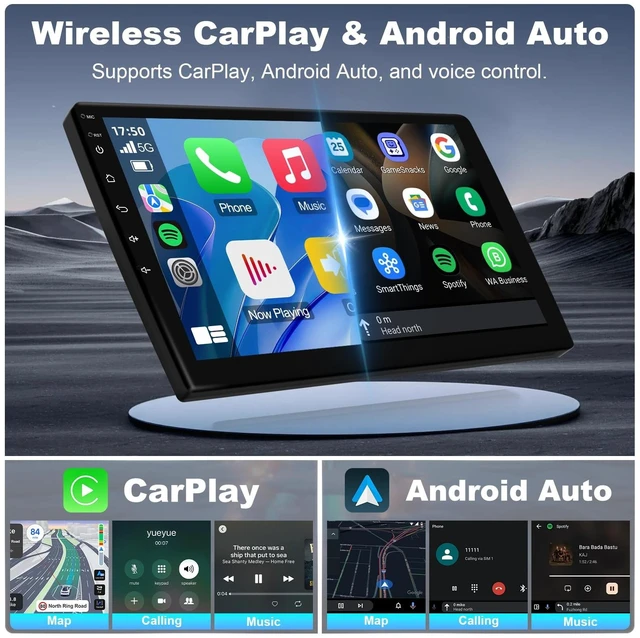 Alt view image 3 of 5 - 9 Inch IPS Touchscreen Linux Car Stereo for Toyota Corolla 2009-2013 with Wireless CarPlay & Android Auto Car Radio, Support Bluetooth, FM Radio, Backup Camera, SWC, Dual USB (with Air Outlet)