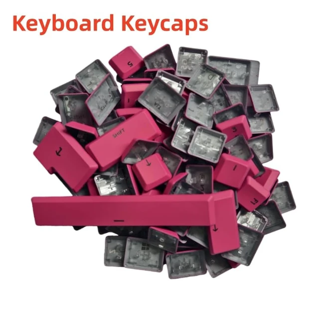 Alt view image 3 of 5 - Full Set of Keyboard Keycaps Replacement for Logitech G815 G813 G915 G913 TKL RGB Gaming Mechanical Keyboard 109 Keys Pink