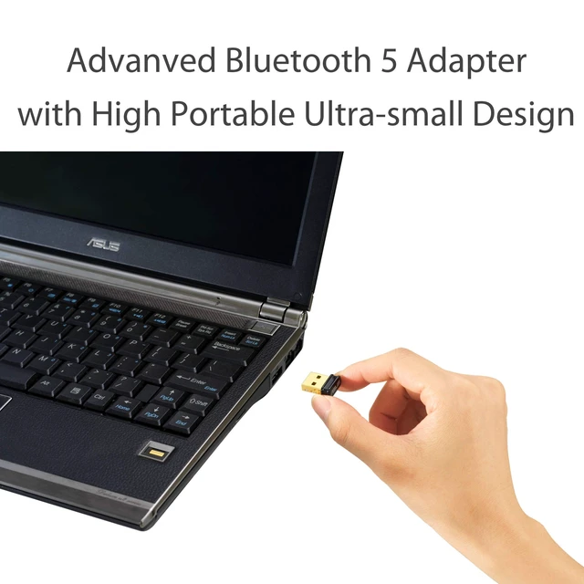 Alt view image 4 of 5 - ASUS USB-BT500 USB Adapter with Ultra Small Design, Bluetooth 5, Backward Compatible with Bluetooth2.1/3.x/4.x, TAA Compliant (USB-BT500)