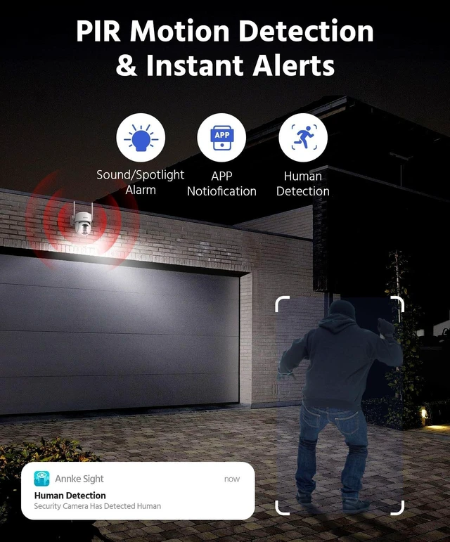 Alt view image 4 of 5 - ANNKE 4MP Solar Security Cameras Wireless Outdoor, 4-Cam Home Camera System