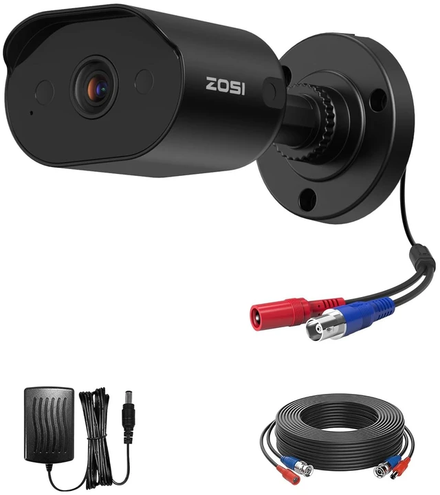 Main image of ZOSI 1080p Wired Security Camera with Sound, 2MP TVI CCTV Bullet Camera