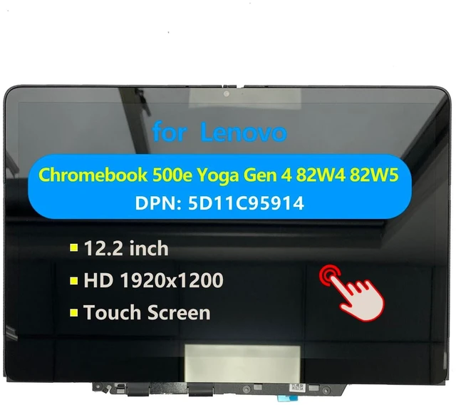 Main image of Replacement Laptop for Lenovo Chromebook 500E Yoga Gen4 Touch Screen Digitizer Assembly LCD Display Module with Bezel 5D11C95914