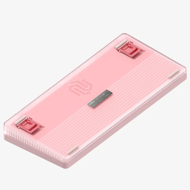 Alt view image 2 of 5 - nuphy Halo75 V2 Mechancial Gaming Kyeboard,75% Wireless Hot Swappable Bluetooth Keyboard,83 Kyes RGB Backlit Keyboard,Support Bluetooth/2.4GHz/USB-C-Pink Silent Red Clear-Top Switch