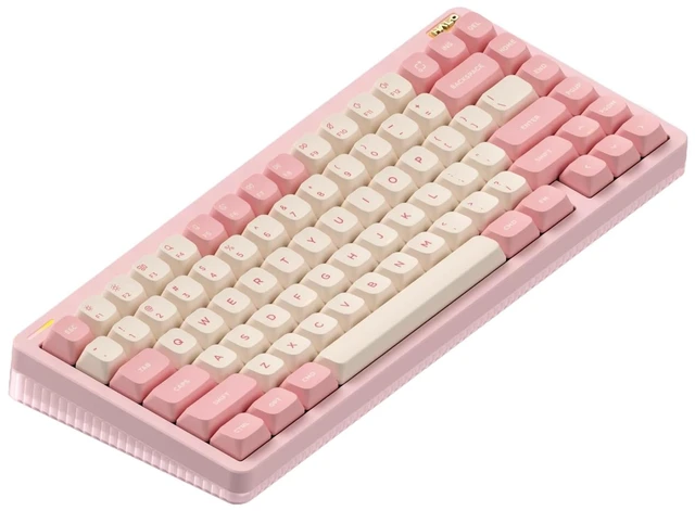 Main image of nuphy Halo75 V2 Mechancial Gaming Kyeboard,75% Wireless Hot Swappable Bluetooth Keyboard,83 Kyes RGB Backlit Keyboard,Support Bluetooth/2.4GHz/USB-C-Pink Silent Red Clear-Top Switch