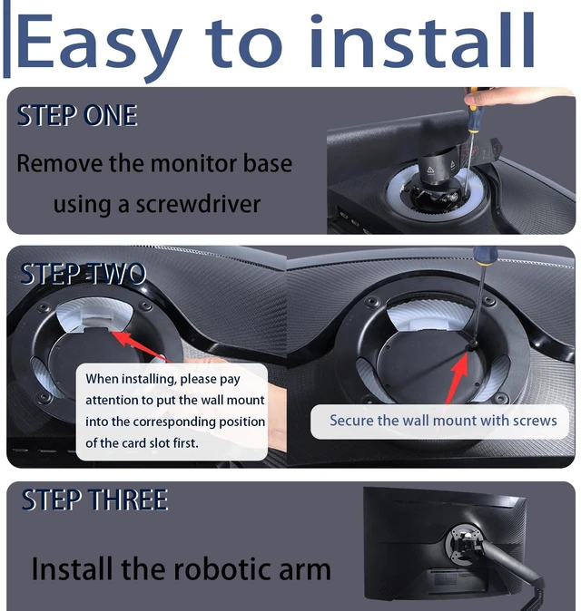 Alt view image 2 of 5 - Odyssey G7 VESA Adapter Compatible with Samsung Odyssey 27"28"32"49"Monitor