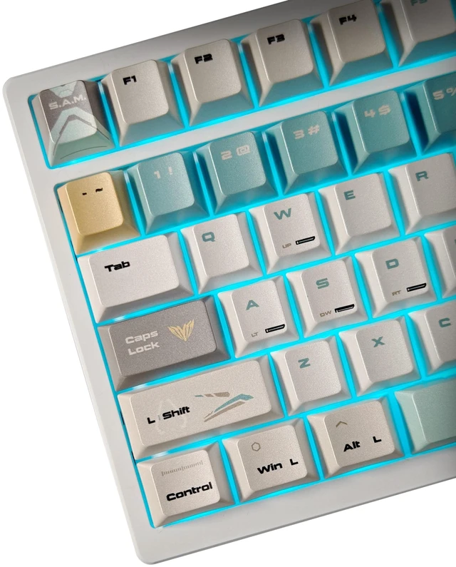 Main image of daixiahu Keycaps - Sam Mech Theme, Cherry Height, 133 Keys, PBT Material, Opaque