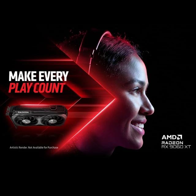 Alt view image 4 of 5 - GIGABYTE Radeon RX 9060 XT Gaming OC 16G Graphics Card, PCIe 5.0, 16GB GDDR6, GV-R9060XTGAMING OC-16GD Video Card