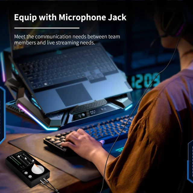 Alt view image 5 of 5 - SMSL R1 DAC Headphone Amplifier, Desktop USB C Digital to Analog Audio Converter for Gaming PC PS5, Microphone/USB/Opt/Coax Input 3.5mm/4.4mm Balanced/RCA Output, EQ Mode/Bass/Treble Adjust (Black)