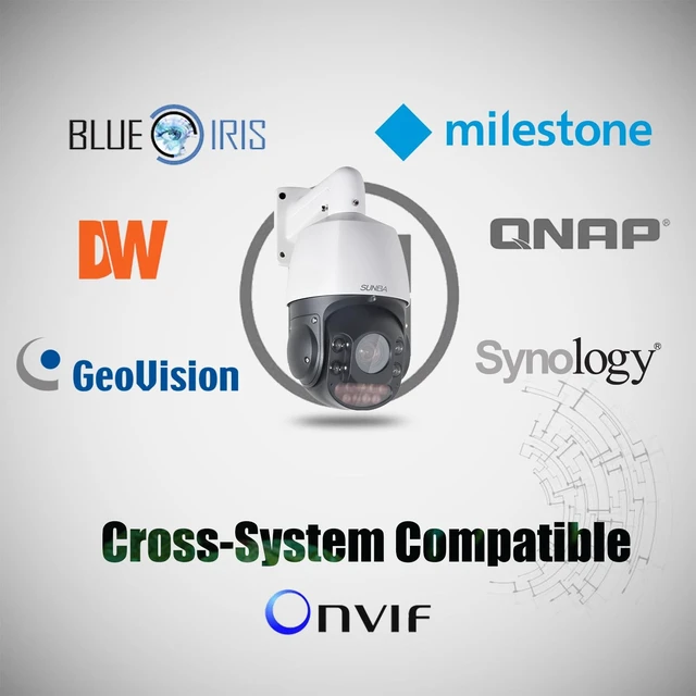 Alt view image 4 of 5 - SUNBA 5MP Auto Tracking PTZ Camera Outdoor PoE+, 25X Optical Zoom Dome Security Camera, 24/7 Automatic PTZ Tour & Two-Way Audio, IR Night Vision up to 300m (P425, Performance Series)