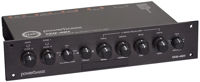 Main image of PowerBass XEQ-4BT - 4 Band Bluetooth Multi-Zone PreAmplifier/Eq