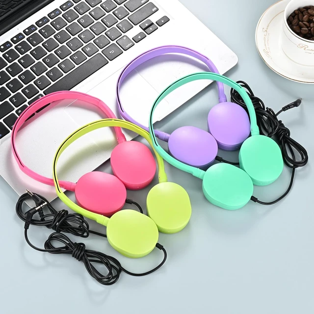 Alt view image 5 of 5 - Yoley Kids Headphones Bulk 12 Pack for School Classroom Students, Wired Headsets Durable Class Set Earphones for Children Toddler Teens and Adult (Multi Colors, 12 Pack)