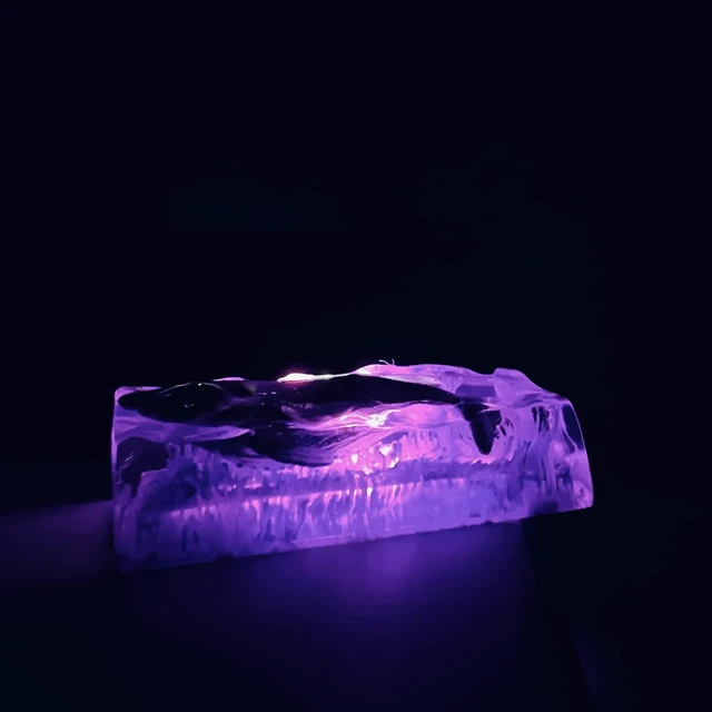 Alt view image 2 of 5 - LINWIN Purple Whale Keycap, Enter/Shift Keycap for MX Mechanical Keyboard Unique Gifts for Friend
