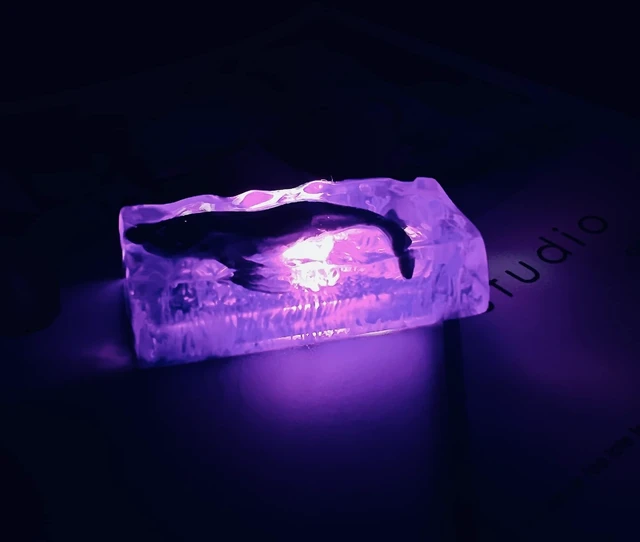 Main image of LINWIN Purple Whale Keycap, Enter/Shift Keycap for MX Mechanical Keyboard Unique Gifts for Friend