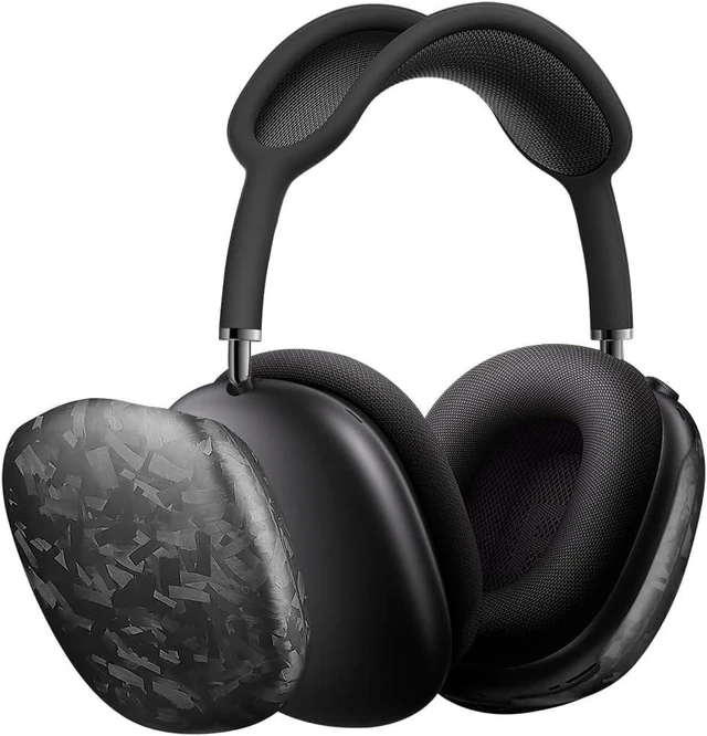 Main image of MONOCARBON Forged Carbon Fiber for AirPods Max Case, with AirPods Max Covers Anti-Scratch Shock Resistant Headset Ultra Protective Accessories for AirPods Max Headphones-Matte Finishing