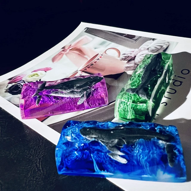 Alt view image 5 of 5 - LINWIN Purple Whale Keycap, Enter/Shift Keycap for MX Mechanical Keyboard Unique Gifts for Friend