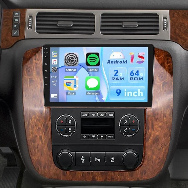 Main image of 4Core+64G Android Car Radio for GMC Yukon Sierra Chevy Silverado 2007-2013
