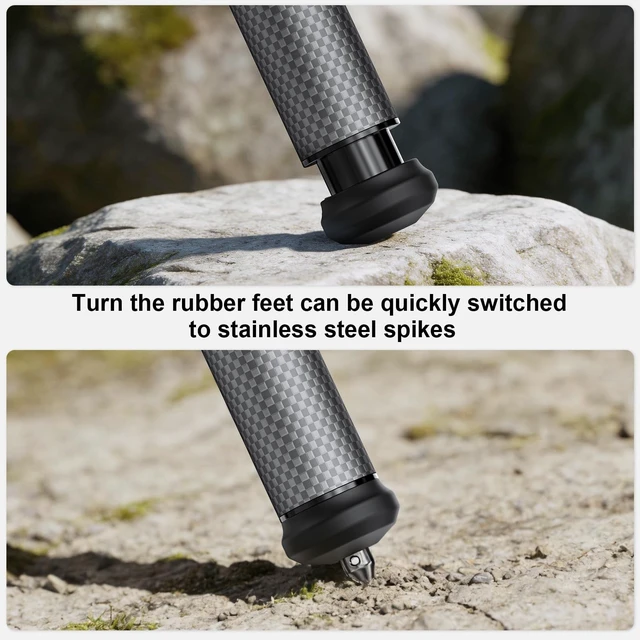 Alt view image 3 of 5 - WEYLLAN HN402 2-Section Carbon Fiber Tripod Kit for Hunting & Photography, 52mm Quick Release Lever Ball Head, 40mm Inverted Legs Includes Bag, Picatinny Adapter, MLOK Arca Rail & Arca Plate