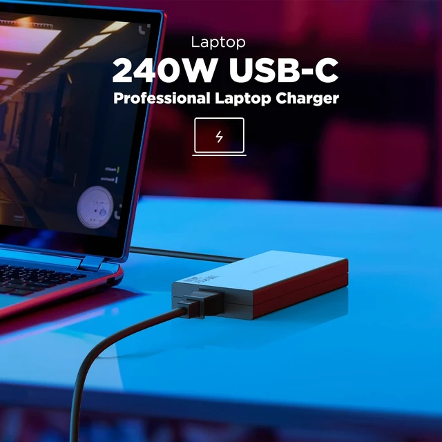 Alt view image 4 of 5 - Innergie 240W USB-C GaN Charger PD3.1 Fast Charger for Laptops & AI PC