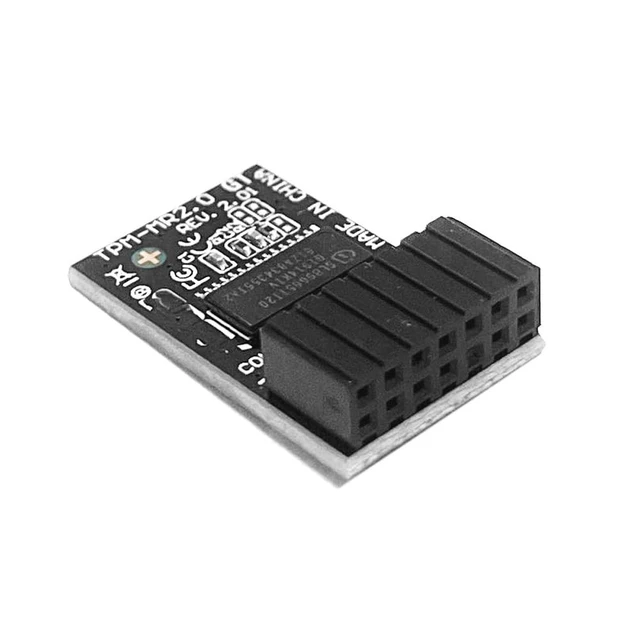Alt view image 3 of 5 - HSSDTECH TPM-M R2.0 Module LPC 14pin-1 SLB9665 for ASUS ROG Strix B350-F