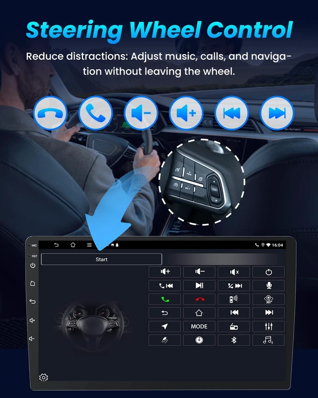 Alt view image 4 of 5 - 4G RAM 64G ROM Car Radio Stereo for Dodge Ram 1500 2500 3500 2013-2018
