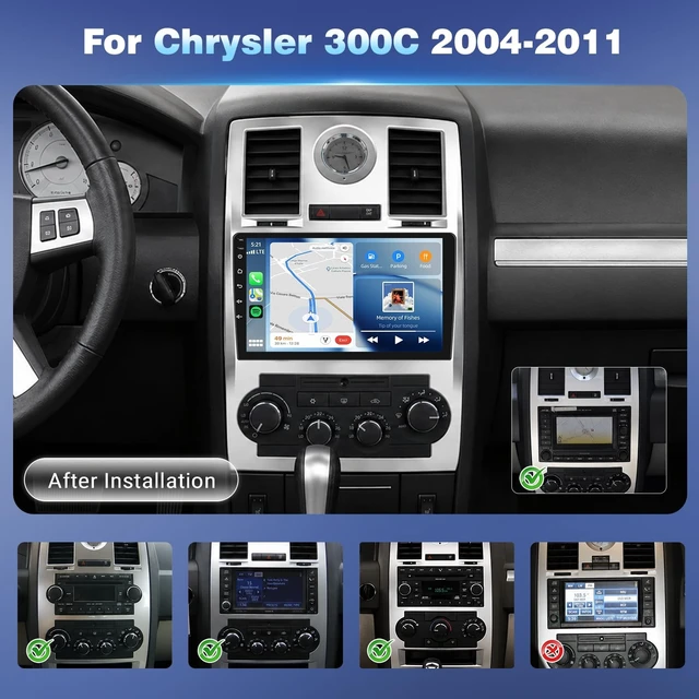 Alt view image 2 of 5 - 4Core+64G Android Car Radio for Chrysler 300C 2004-2011