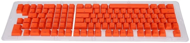 Main image of SUNGOOYUE PBT Keycaps Set, 114 Keys OEM Profile, Two Color Injection Molded Design, Universal Mechanical Keyboard Compatibility for 61-108 Keys Layout (red)
