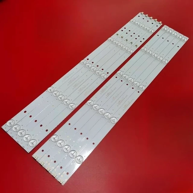 Alt view image 4 of 5 - XIMAIACC 10 Pieces LED Backlight Strips for RCA 55''TV RTU5540 RTU5540-C RTU5540C 3.1.14.02.0550KD6 DLED55LS CRH-K55K6003030T0510L6C1-Rev1.3W