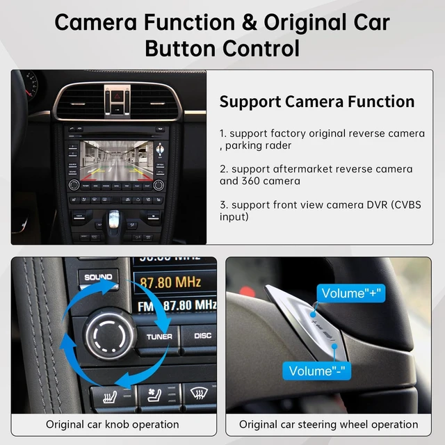 Alt view image 5 of 5 - Road Top Wireless CarPlay Interface Decoder for Porsche PCM 3.0 (20082012)