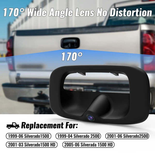 Alt view image 4 of 5 - AHD 720P W/Tailgate Handle Backup Camera for Chevy Silverado GMC Sierra