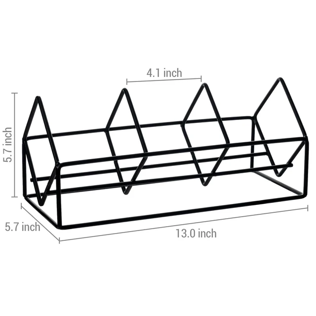 Alt view image 5 of 5 - MyGift 3 Slot CD Holder, 30 Capacity Black Metal Media Organizer Rack